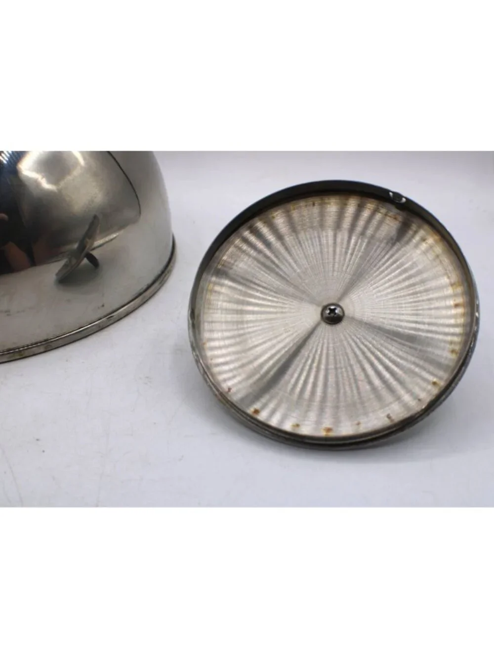 Stainless Steel Whistling Tea Kettle Black Handle Lid 2.5 Quart Vtg Thailand